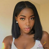 Free Shipping Jesvia Hair 13x4 Lace Front Bob Wig With Pre Plucked Hairline Straight