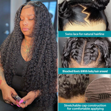 Jesvia Hair 13x6 Lace Front Human Hair Wigs Pre Plucked with Baby Hair Curly