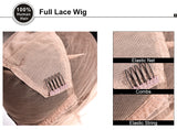Jesvia hair Full Lace Human Hair Wigs With Baby Hair Brazilian Straight