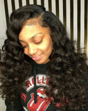 Jesvia Hair Brazilian Virgin Hair 4x13 Lace Frontal Loose Wave