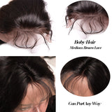Jesvia hair Full Lace Human Hair Wigs With Baby Hair Brazilian Body Wave