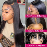 Jesvia Hair 250% Density Invisible HD 13x4 Lace Frontal Wig with Baby Hair Straight