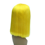 Yellow Color 13x4 Lace Front Bob Wig With Pre Plucked Hairline Straight Jesvia Hair