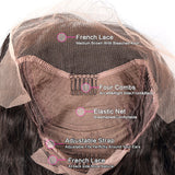 Jesvia Hair 13x4 Lace Front Human Hair Wigs Pre Plucked with Baby Hair Brazilian Deep Wave-LWD22