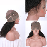Jesvia Hair 250% Density 360 Pre Plucked Lace Frontal Wig with Baby Hair Around Curly