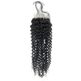 Jesvia Hair Brazilian Virgin hair 4x4 Top Closure Kinky Curly