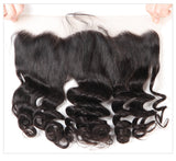 Jesvia Hair Brazilian Virgin Hair 4x13 Lace Frontal Loose Wave