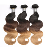 Jesvia Hair #1B/4/27 Tone Ombre Color Hair Body Wave
