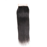 Jesvia Hair Brazilian Virgin hair 4x4 Top Closure Straight