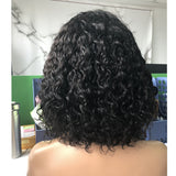 Free Shipping Jesvia Hair 13x4 Lace Front Bob Wig With Pre Plucked Hairline Curly-JH001