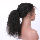 Jesvia Hair 250% Density 360 Pre Plucked Lace Frontal Wig with Baby Hair Around Curly