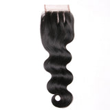 Jesvia Hair Brazilian Virgin hair 4x4 Top Closure Body Wave
