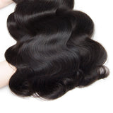 Jesvia Hair Brazilian Hair Body Wave 3 Bundles With 1 Lace Closure