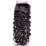 Jesvia Hair Brazilian Virgin hair 4x4 Top Closure Water Wave