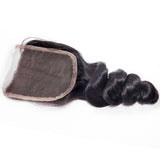 Jesvia Hair Brazilian Virgin hair 4x4 Top Closure Loose Wave