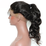 Jesvia Hair 250% Density 360 Pre Plucked Lace Frontal Wig with Baby Hair Around Body Wave