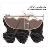 Jesvia Hair Brazilian Virgin Hair 4x13 Lace Frontal Loose Wave