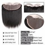 Jesvia Hair Brazilian Virgin Hair 4x13 Lace Frontal Straight