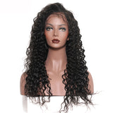 Jesvia Hair 250% Density 360 Pre Plucked Lace Frontal Wig with Baby Hair Around Deep Wave-DWW360