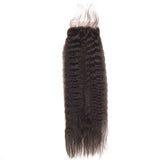 Jesvia Hair Brazilian Virgin hair 4x4 Top Closure Kinky Straight