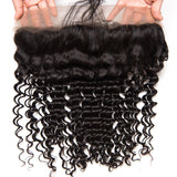 Jesvia Hair Brazilian Virgin Hair 4x13 Lace Frontal Deep Wave