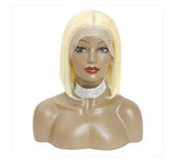 Free Shipping Jesvia Hair #613 Blonde 13x4 Lace Front Bob Wig With Pre Plucked Hairline Straight