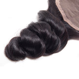 Jesvia Hair Brazilian Hair Loose Wave 3 Bundles With 1 Lace Closure