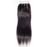 Jesvia Hair Brazilian Virgin hair 4x4 Top Closure Straight