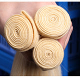 Jesvia Hair 3 Bundles Deal Blonde Color Hair #613 Straight