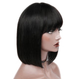 Free Shipping Jesvia Hair Short Bob Wig With Bang Straight-BB121