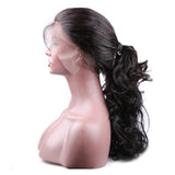 Jesvia Hair 250% Density 360 Pre Plucked Lace Frontal Wig with Baby Hair Around Loose Wave