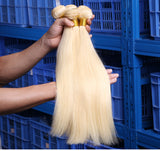Jesvia Hair 3 Bundles Deal Blonde Color Hair #613 Straight