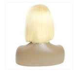 Free Shipping Jesvia Hair #613 Blonde 13x4 Lace Front Bob Wig With Pre Plucked Hairline Straight