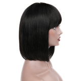 Free Shipping Jesvia Hair Short Bob Wig With Bang Straight-BB121