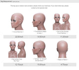 Jesvia Hair 250% Density 360 Pre Plucked Lace Frontal Wig with Baby Hair Around Deep Wave-DWW360