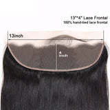 Jesvia Hair Brazilian Straight Hair 3 Bundles With 4x13 Lace Frontal