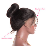 Jesvia hair Full Lace Human Hair Wigs With Baby Hair Brazilian Straight