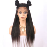 Jesvia Hair 13x4 Lace Front Human Hair Wigs Pre Plucked with Baby Hair Brazilian Kinky Straight