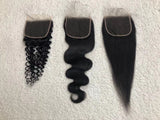Jesvia Hair Brazilian Virgin hair HD Lace 4x4 Closure