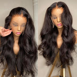 Jesvia Hair 13x6 Lace Front Human Hair Wigs Pre Plucked with Baby Hair Body Wave