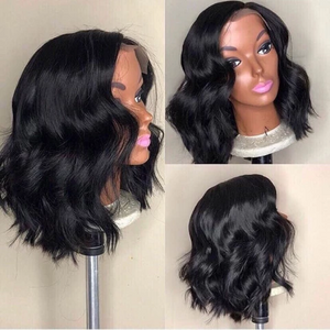 Free Shipping Jesvia Hair 13x4 Lace Front Bob Wig With Pre Plucked Hairline Body Wave-BBW161