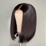 Free Shipping 5x5 Closure Bob Wig With Pre Plucked Hairline Straight Jesvia Hair