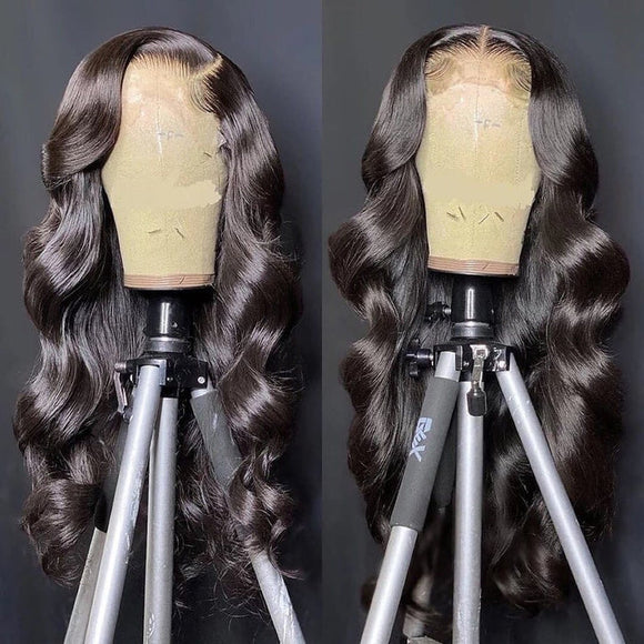 Jesvia Hair 13x6 Lace Front Human Hair Wigs Pre Plucked with Baby Hair Body Wave
