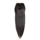 Jesvia Hair Brazilian Virgin hair 4x4 Top Closure Straight
