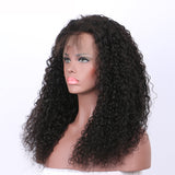 Jesvia Hair 250% Density 360 Pre Plucked Lace Frontal Wig with Baby Hair Around Curly