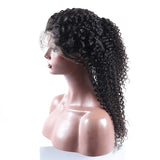 Jesvia Hair 13x4 Lace Front Human Hair Wigs Pre Plucked with Baby Hair Brazilian Kinky Curly