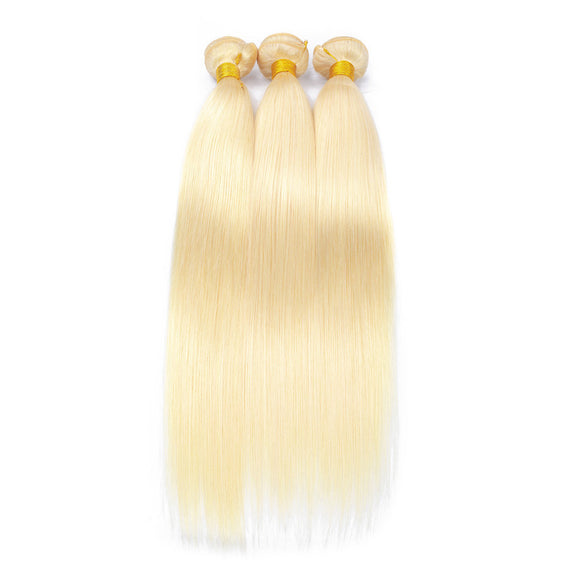 Jesvia Hair 3 Bundles Deal Blonde Color Hair #613 Straight