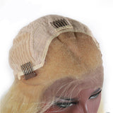 Jesvia Hair Pre Plucked 13x4 Lace Frontal Wig #613 Blonde Color with Baby Hair Around Body Wave-JBB613