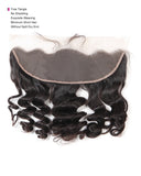 Jesvia Hair Brazilian Virgin Hair 4x13 Lace Frontal Loose Wave