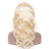 Jesvia Hair Pre Plucked 13x4 Lace Frontal Wig #1B/#613 Ombre Blonde Color with Baby Hair Around Body Wave